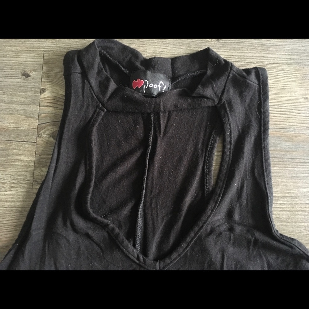 Black Cut Out Choker Neck Swing Dress